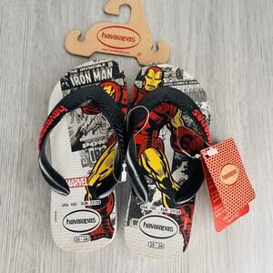 Iron Man - Havaianas & Marvel Comics Size 10 FlipFlops Sandals NWT